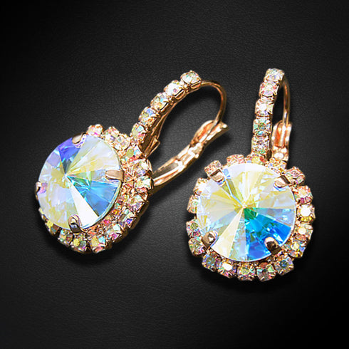 Auskarai "Klaris VII (Aurore Boreale)" su Swarovski™ kristalais